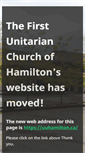 Mobile Screenshot of firstunitarianhamilton.org