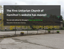 Tablet Screenshot of firstunitarianhamilton.org